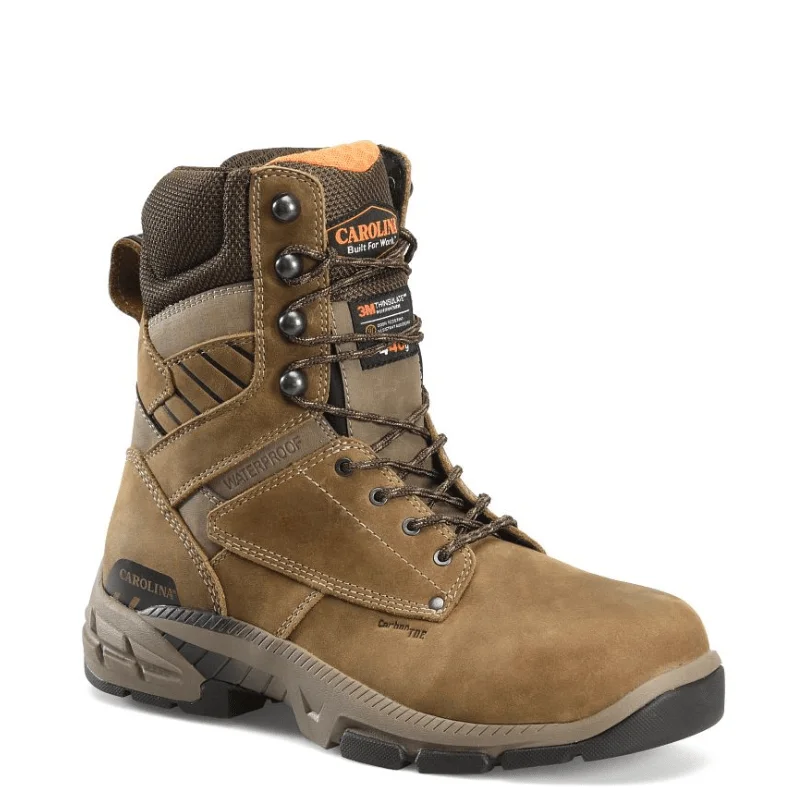 Carolina Men's Duke Brown Insulated Waterproof Carbon Composite Toe Work Boots CA5547