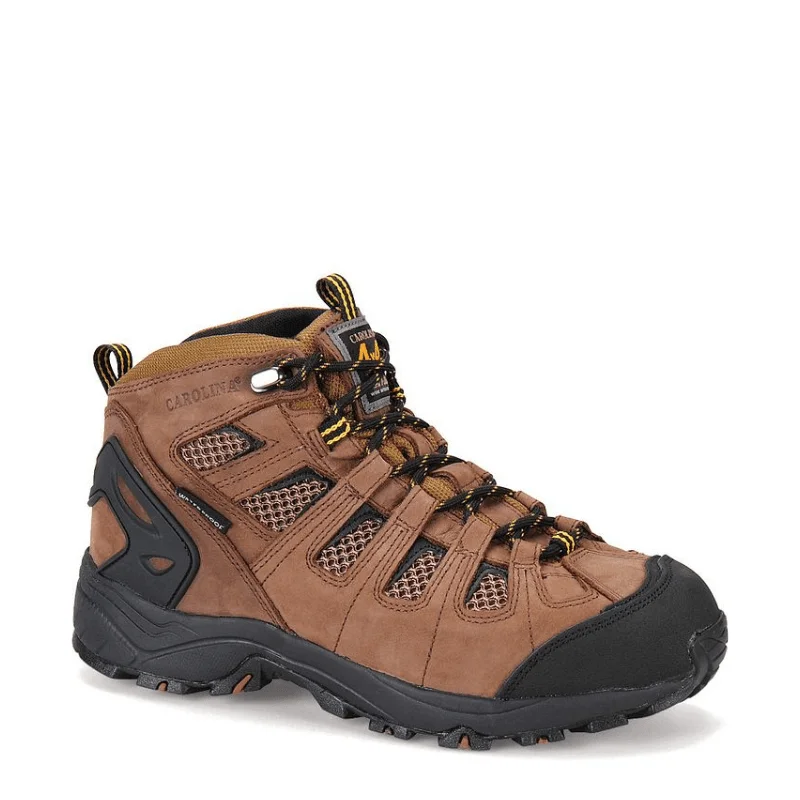 Caroline Men's Quad Dark Brown Waterproof Composite Toe Hiker Boots CA4525