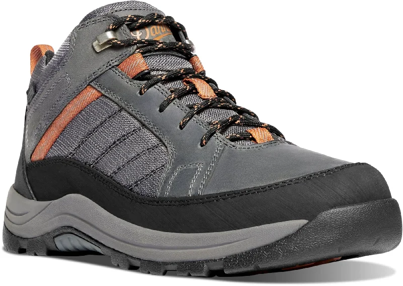 Danner Men's Riverside Gray/Orange Soft Toe Work Shoes 15341