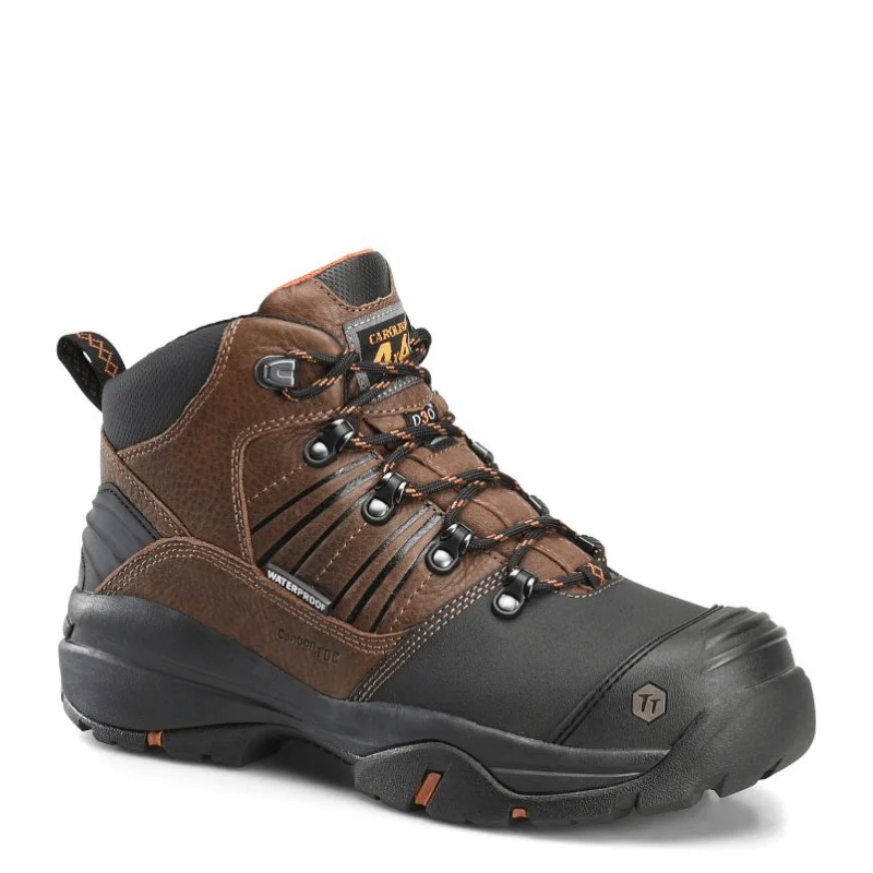 Carolina Men's Miter Internal Metguard Brown Waterproof Carbon Composite Toe Hiker Boots CA5587