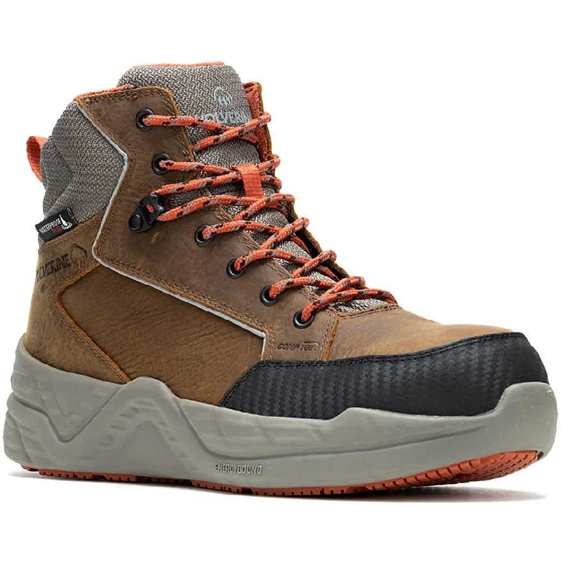 Wolverine Men's ProShift LX 6" Comp Toe WP Work Boot- Brown- W241011