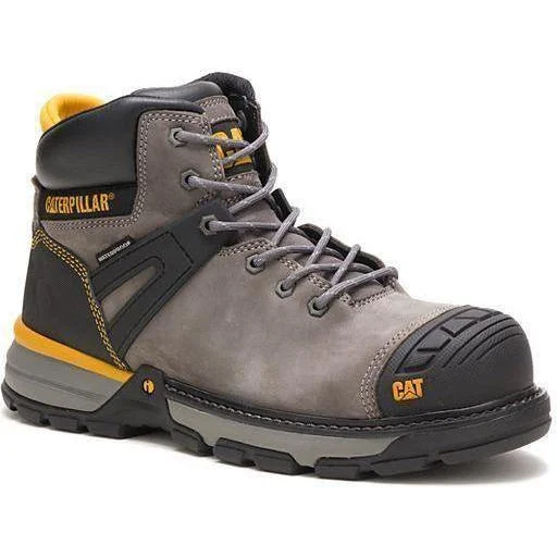 CAT Men's Excavator Superlite Nano Toe WP Work Boot - Pewter - P91197