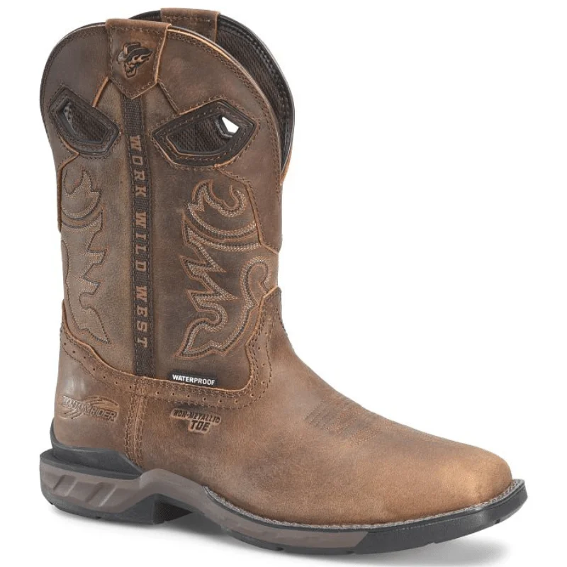 Double H Men's Phantom Rider Wilmore Brown Waterproof Composite Toe Work Boots DH5370