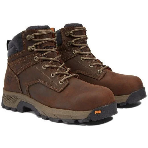 Timberland Pro Men's Titan EV 6" Comp Toe Work Boot- Brown- TB1A5NF6214