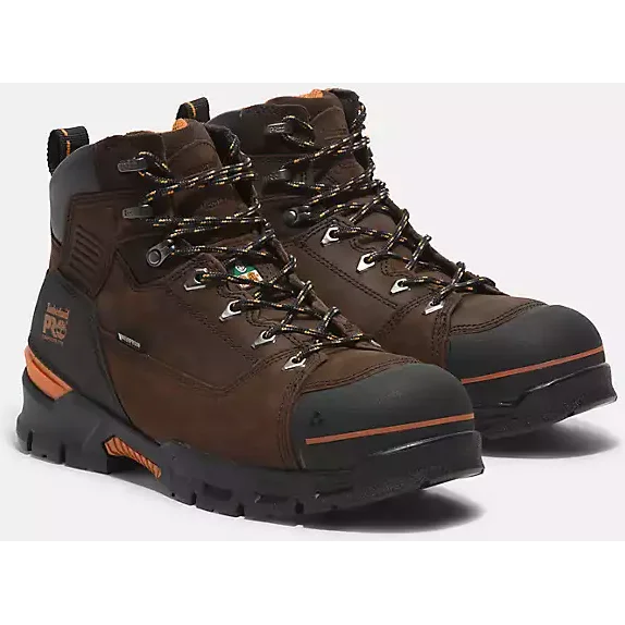 Timberland Pro Men's Endurance EV 6" Comp Toe WP Work Boot -Brown- TB0A5YXU214