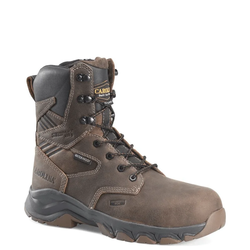 Carolina Men's Subframe Dark Brown Side Zipper Insulated Waterproof Composite Toe Work Boots CA5555