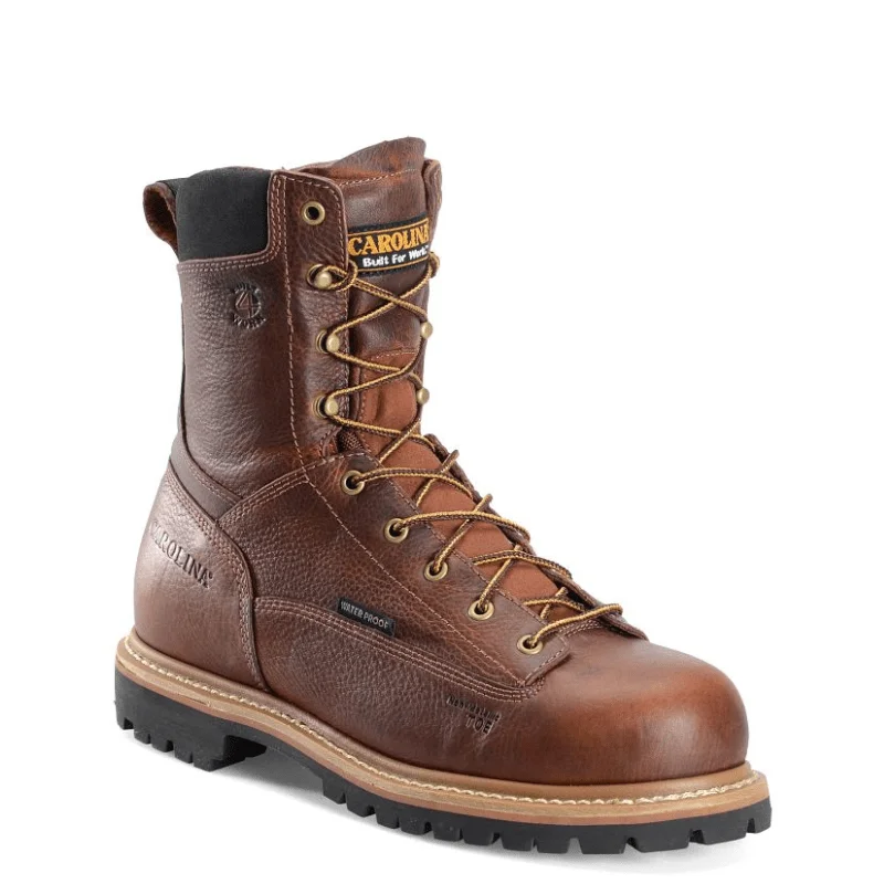 Carolina Men's Grind Brown Waterproof Composite Toe Work Boots CA5529