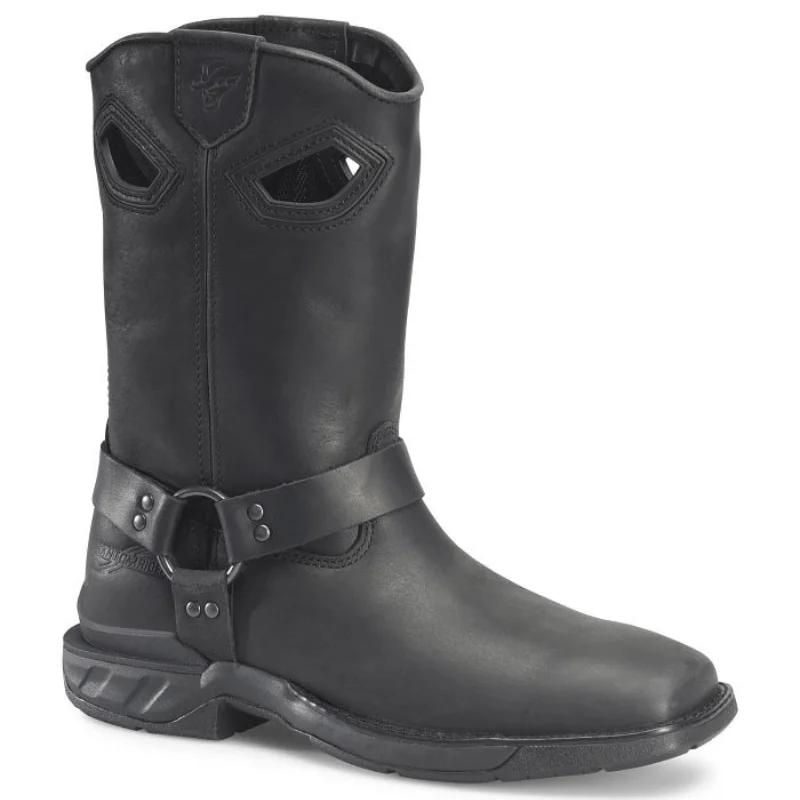 Double H Men's Phantom Rider Longranch Black Square Toe Harness Work Boots DH5431