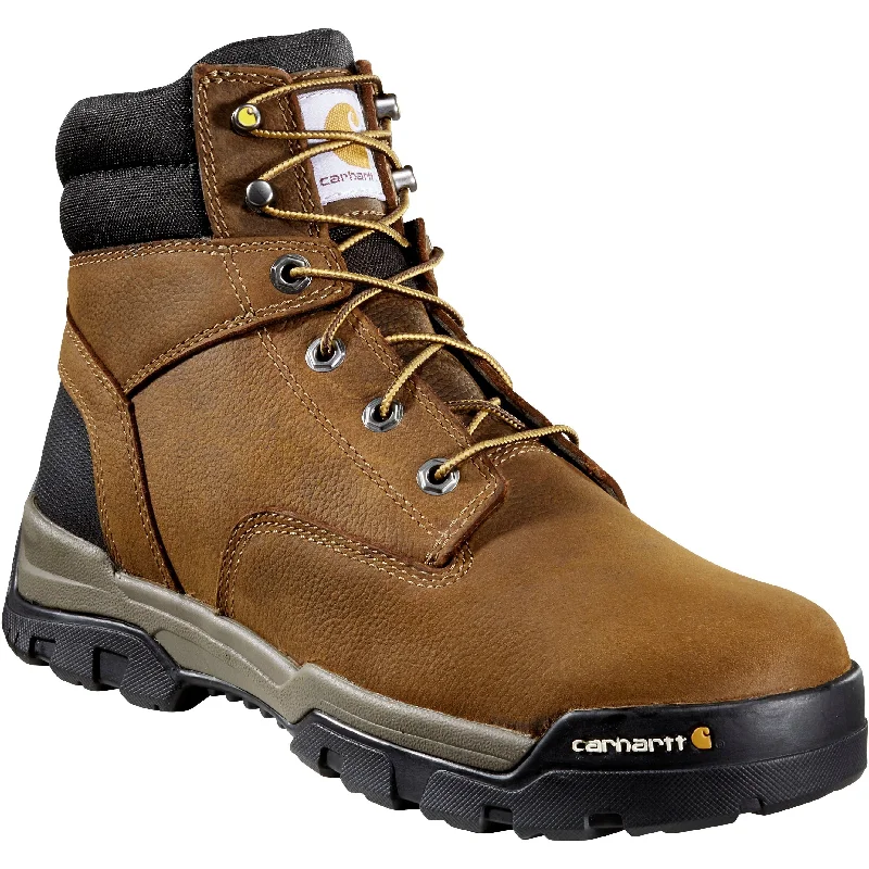 Carhartt Men's Ground Force 6" WP Comp Toe Work Boot - Brown - CME6347