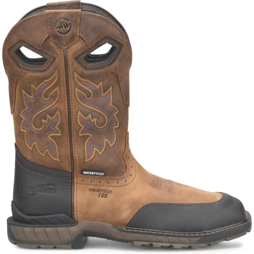 Double H Men's Rebunke 11" ST Waterproof Lug Roper Work Boot - Brown - DH5397