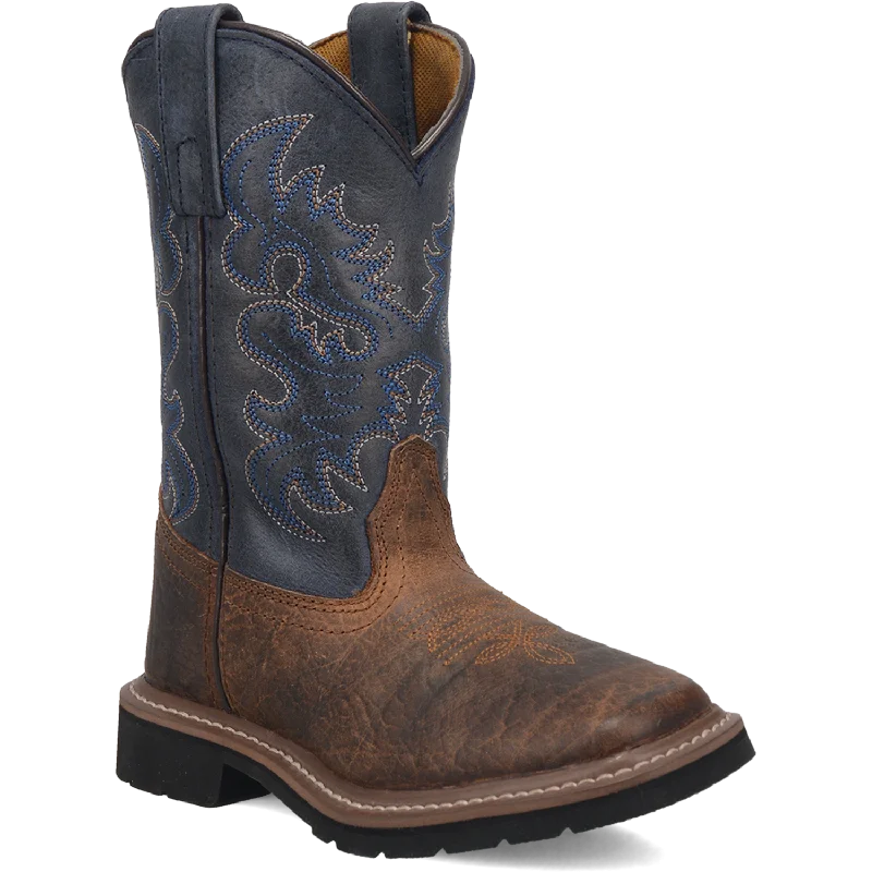 Men's cowboy boots with a scalloped edgeDan Post Kid's Brantley Boot in Rust