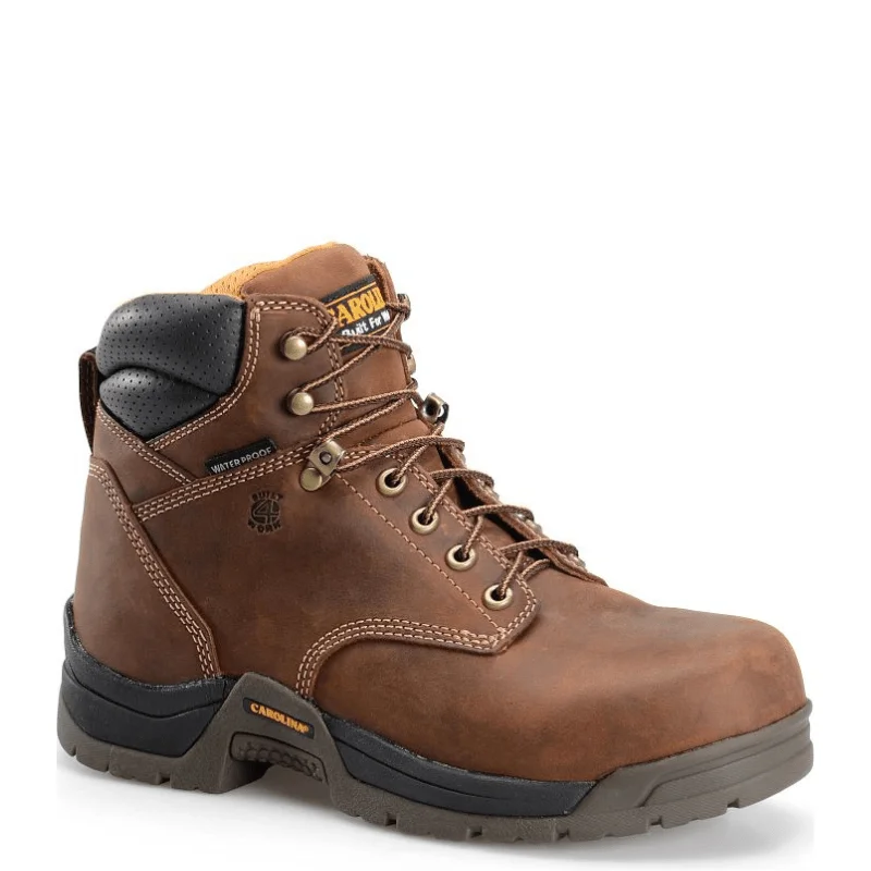 Carolina Men's Bruno Lo Brown Waterproof Composite Toe Work Boots CA5520