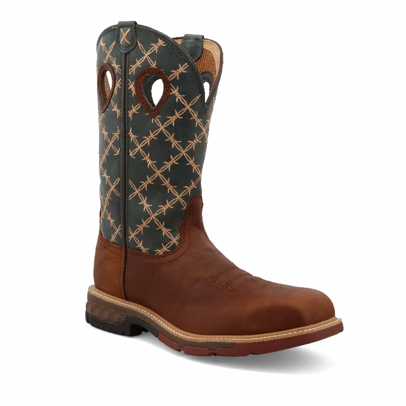 Twisted X Men's Mocha & Slate Western Work Boot MXBN002