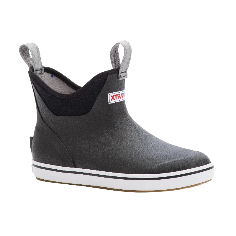 XTRATUF Ladies Black Waterproof Ankle Deck Boots XWAB000