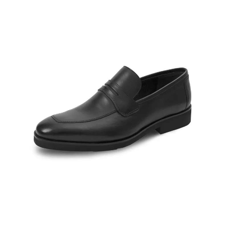 Men's loafers with a contrast stitching detailOsaka - Black