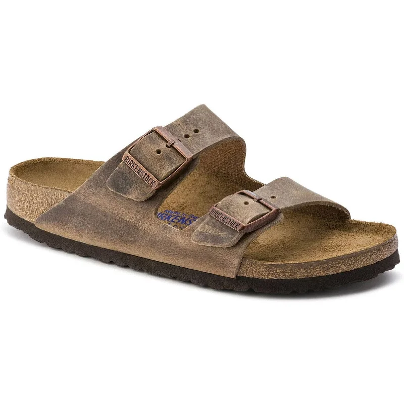 Men's sandals with a contrast stitching detailArizona Soft Footbed Oiled Leather - Narrow