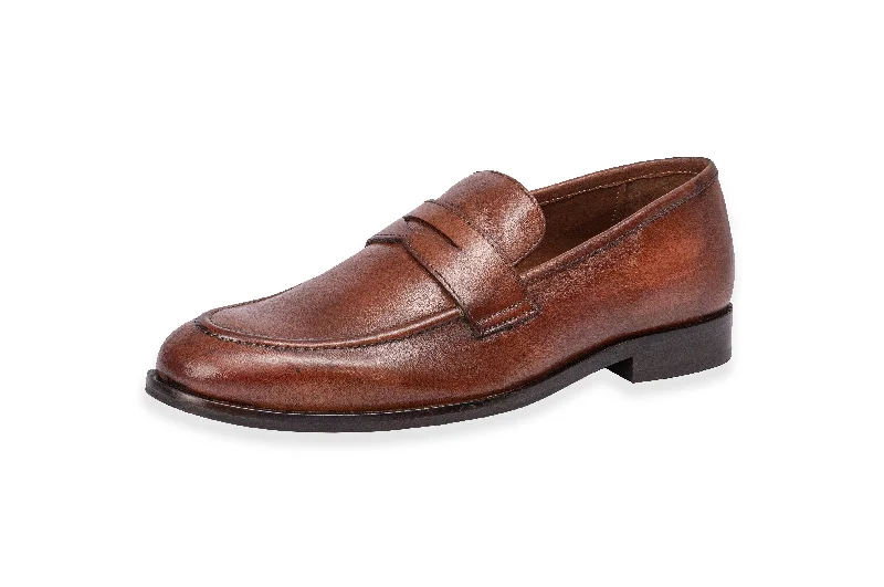 Men's loafers with a memory foam insoleVienna - Calfi Crust - Vintage Tan