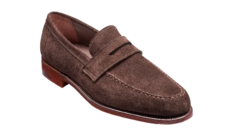 Men's loafers with a decorative buckleJevington - Bitter Choc Suede