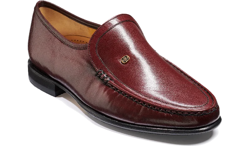 Men's loafers with a pointed toe for a stylish appearanceValencia - Burgundy Kid