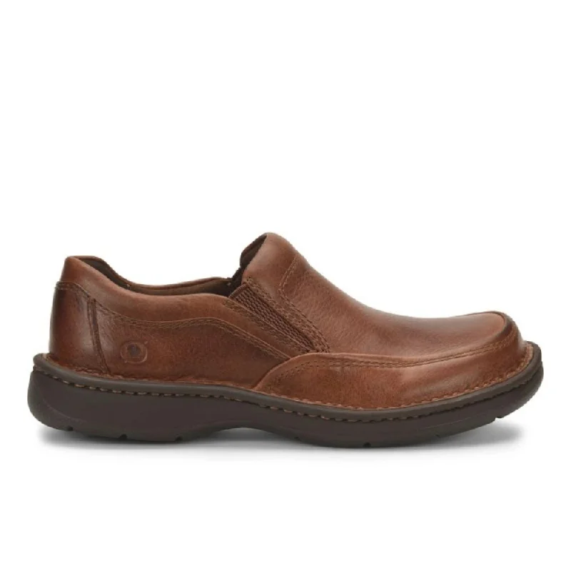 Men's loafers with a decorative buckleBorn Men's Blast III - Dark Tan Whiskey (Brown)