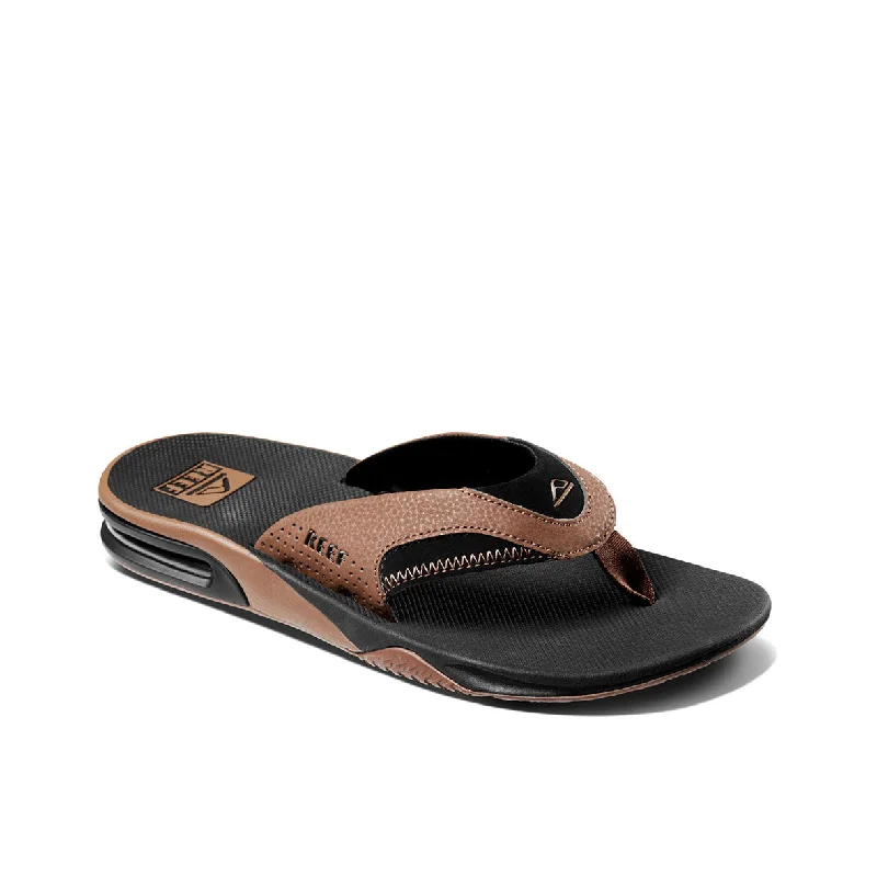 Men's sandals with a leather lining for comfortMens Fanning - Black & Tan