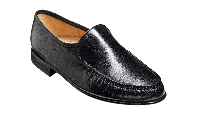 Men's loafers with a smooth leather finishLaurence - Black Kid