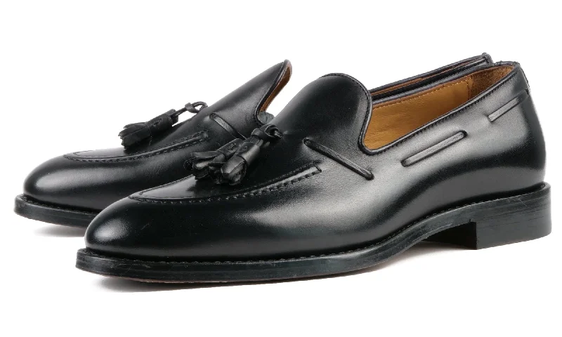 Men's loafers in a neutral color like black or brownHenley Tassel Loafer Black