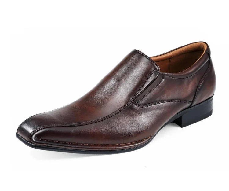 Men's leather loafers with a penny slotVictor Brown