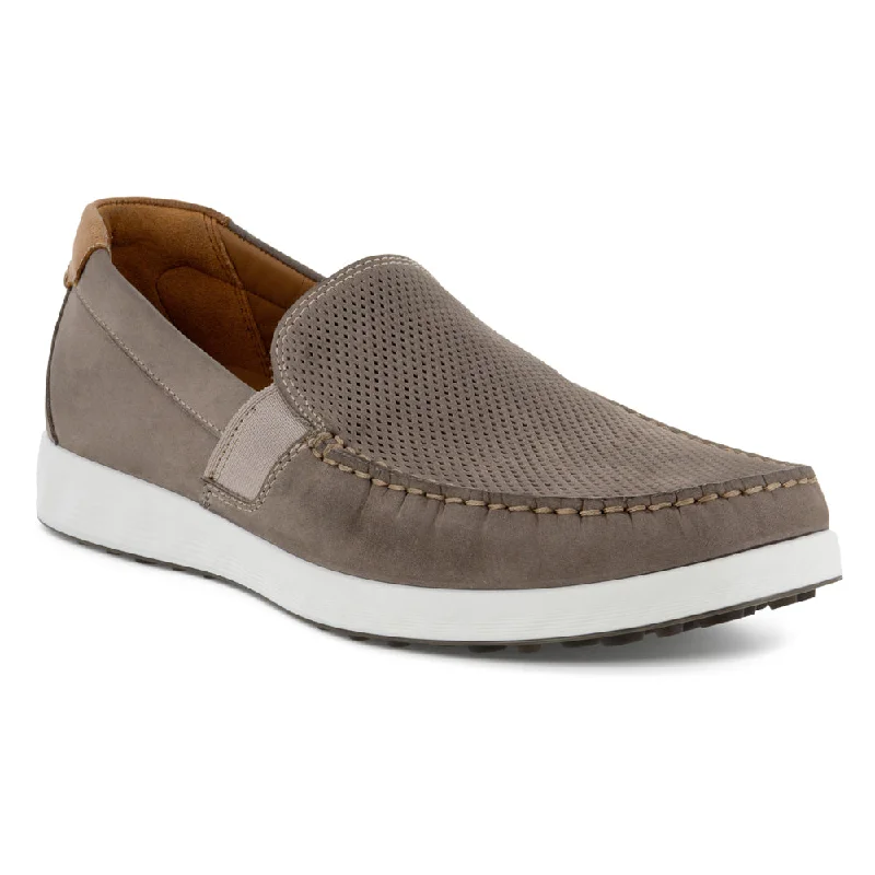 Men's loafers with a moc - toe designEcco S Lite Moccasin Warm Grey/Cognac (Men's)