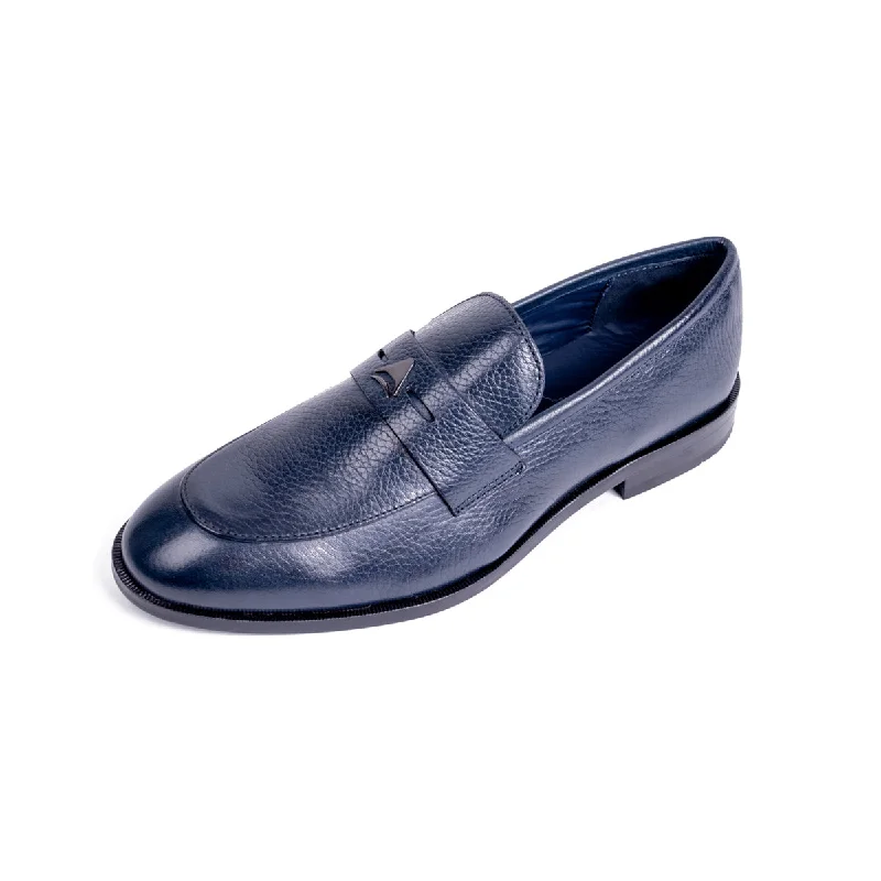 Men's loafers with a perforated leather upper for ventilationNapoli - Arcot Floater - Navy