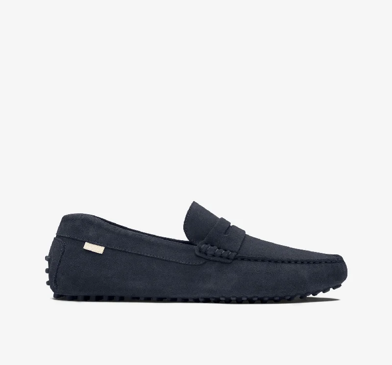 Men's loafers with a stretchy side panel for a better fitDriver | Navy