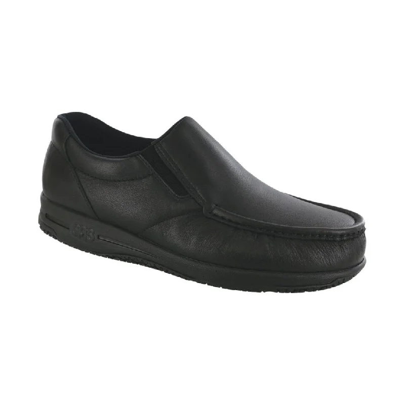 Men's loafers with a decorative buckleSAS Men's Navigator Non Slip Loafer - Matte Black