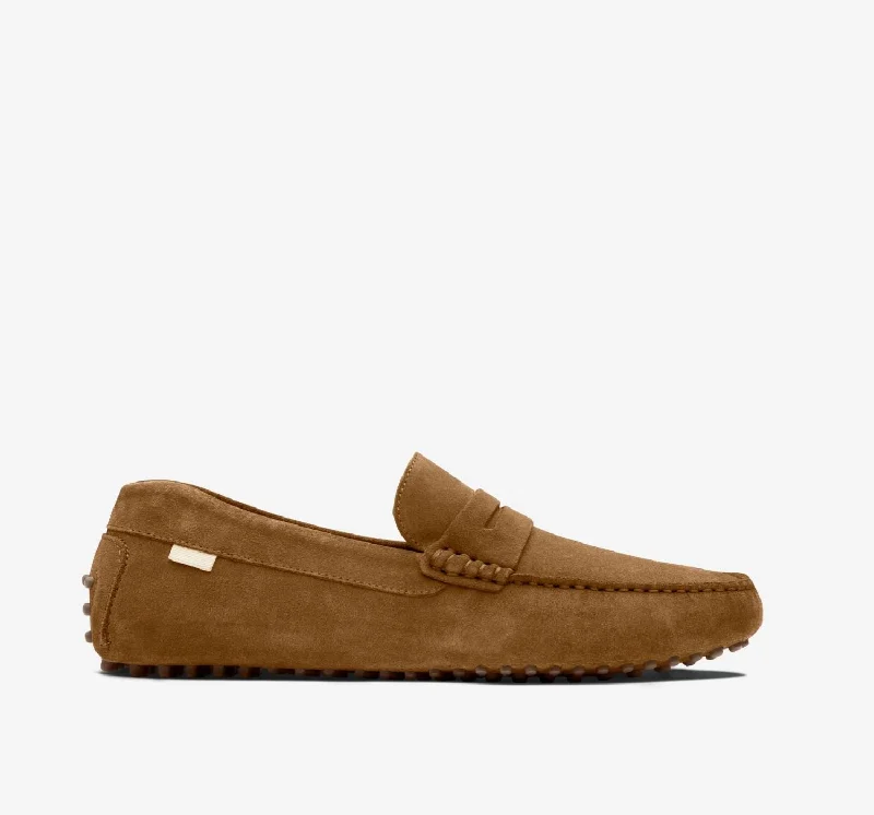 Men's loafers with a stretchy side panel for a better fitDriver | Chestnut