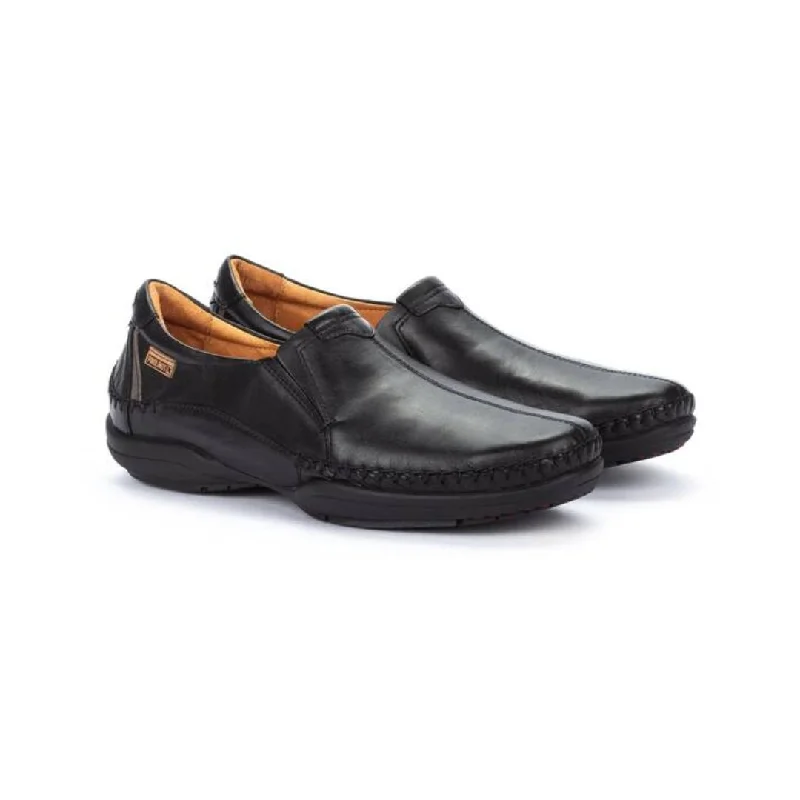 Men's loafers with a leather lacing systemPikolinos Men's San Telmo M1D-6032 - Black