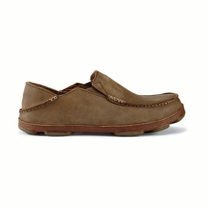 Men's loafers with a pointed toe for a stylish appearanceMens Olukai Moloa in Ray Toffee