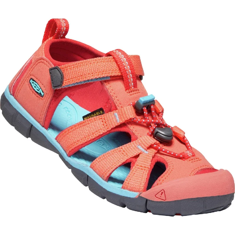 Men's sandals with a perforated leather upper for ventilationBig Kids' Seacamp II CNX