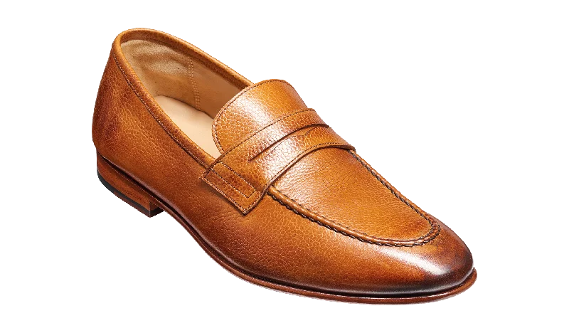 Men's loafers with a leather lacing systemLedley - Cedar Grain