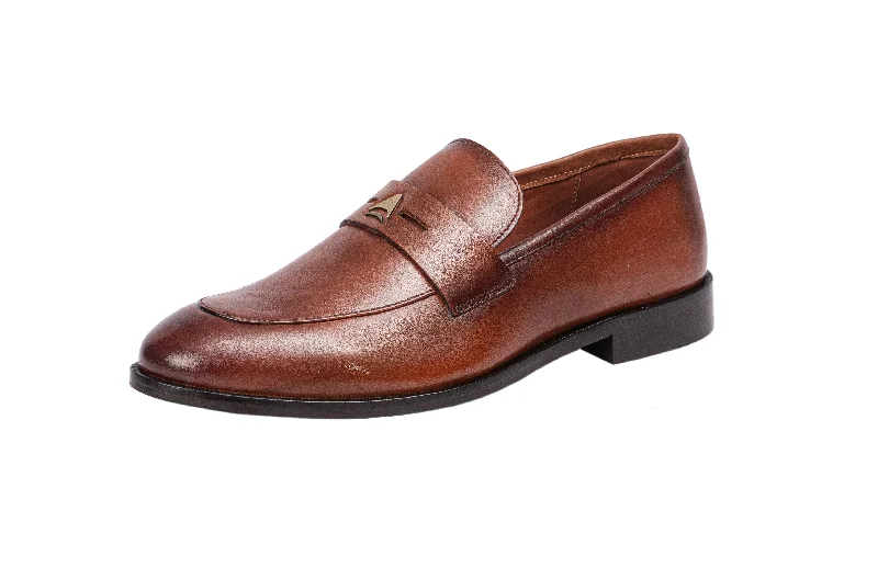 Men's loafers with a smooth leather finishNapoli - Calfi Crust - Vintage Tan