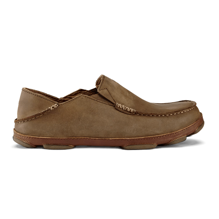 Men's loafers with a rubber sole for durabilityOlukai Men's Moloa - Ray/Toffee