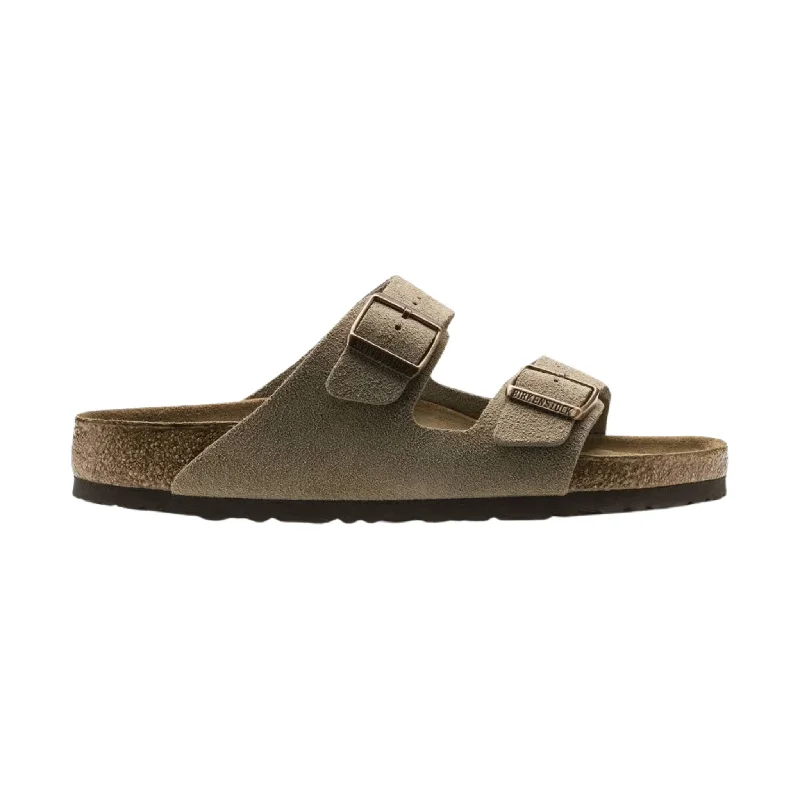 Waterproof men's sandals for water activitiesBrikenstock Arizona Soft Footbed Sandal - Suede Taupe