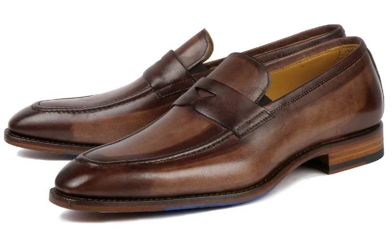 Men's loafers with a low - heeled designHampton Penny Loafer Brown