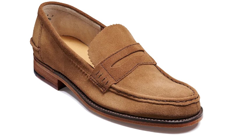 Men's loafers in a neutral color like black or brownCaruso - Beige Suede