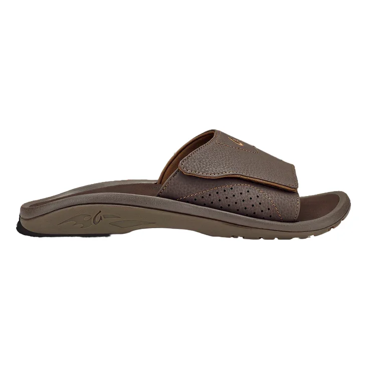 Men's leather sandals with an adjustable strapMen's Nalu Slide Sandal-Dark Java/Dark Java