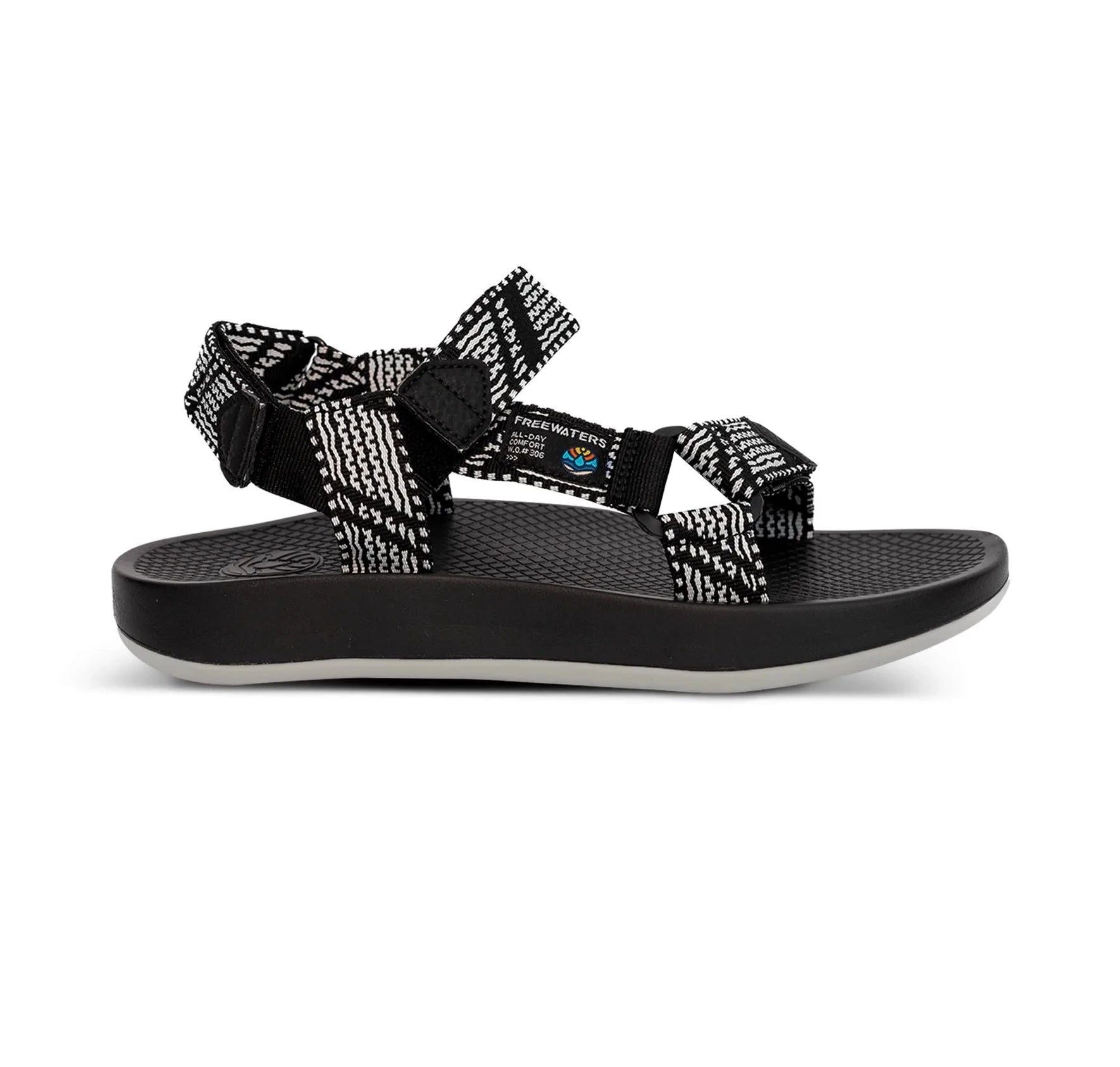 Men's sandals with a wide strap for supportFreewaters Cloud 9 Sport Women's Super Soft Sandals - Black