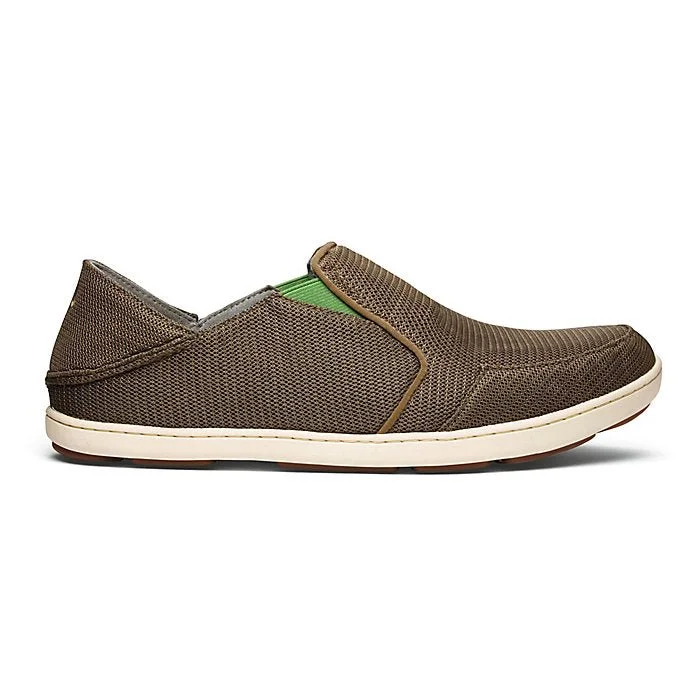 Slip - on men's loafers for easy wearOlukai Men's Nohea Mesh - Mustang/Lime Peel