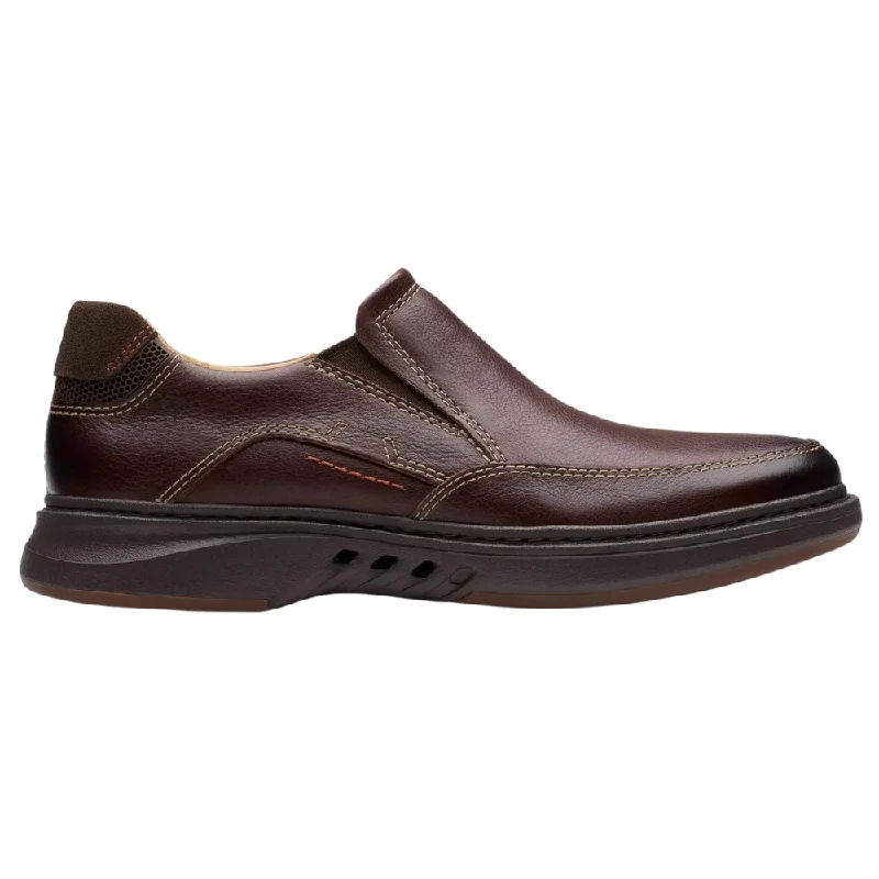 Men's loafers in a neutral color like black or brownClarks Un Briley Step Mahogany Leather Loafer (Men's)