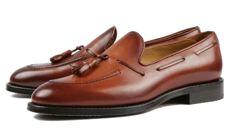 Men's loafers with a removable insole for cleaningHenley Tassel Loafer Chestnut