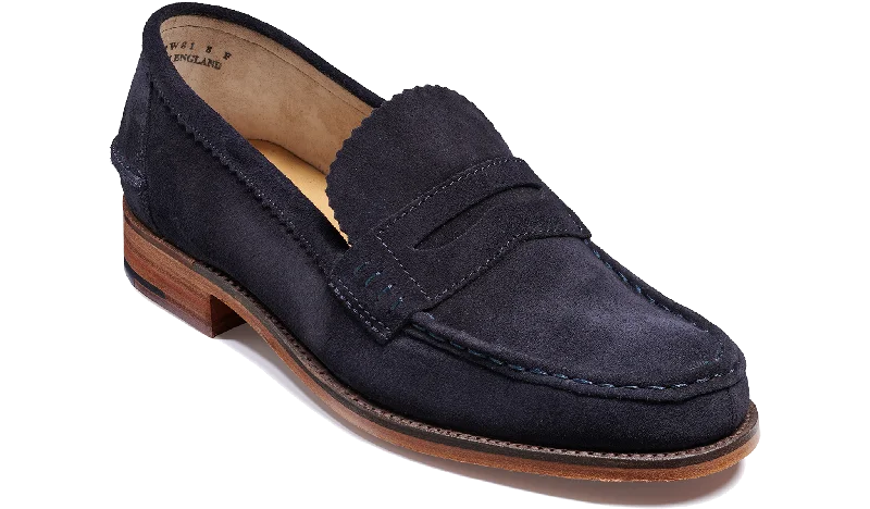 Suede men's loafers for a soft and luxurious feelCaruso - Navy Suede