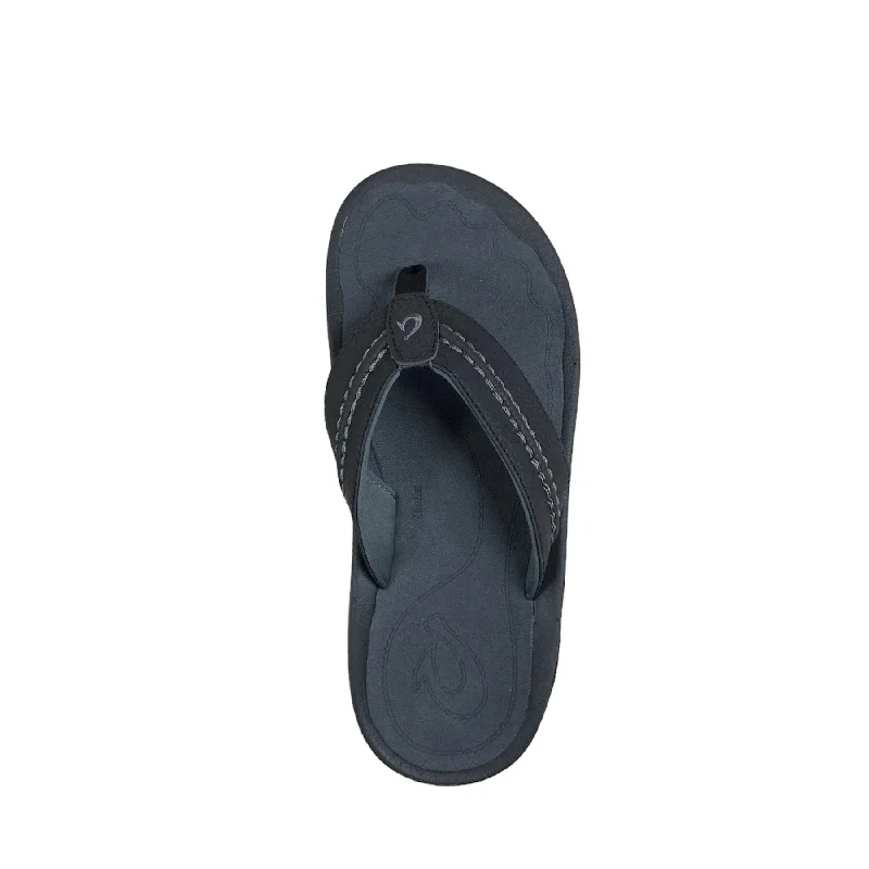 Men's sandals with a stretchy strap for a better fitMen's Hokua Flip Flop Sandal-Black/Dark Shadow