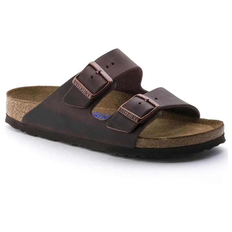 Men's sandals with a buckle closureArizona Soft Footbed Oiled Leather